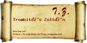 Trombitás Zoltán névjegykártya